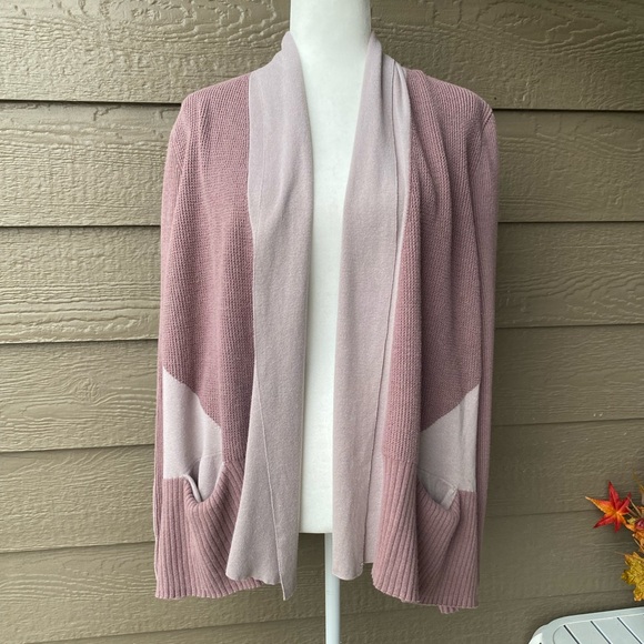 Logo Lori Goldstein open front cardigan women’s, XL - Picture 1 of 15
